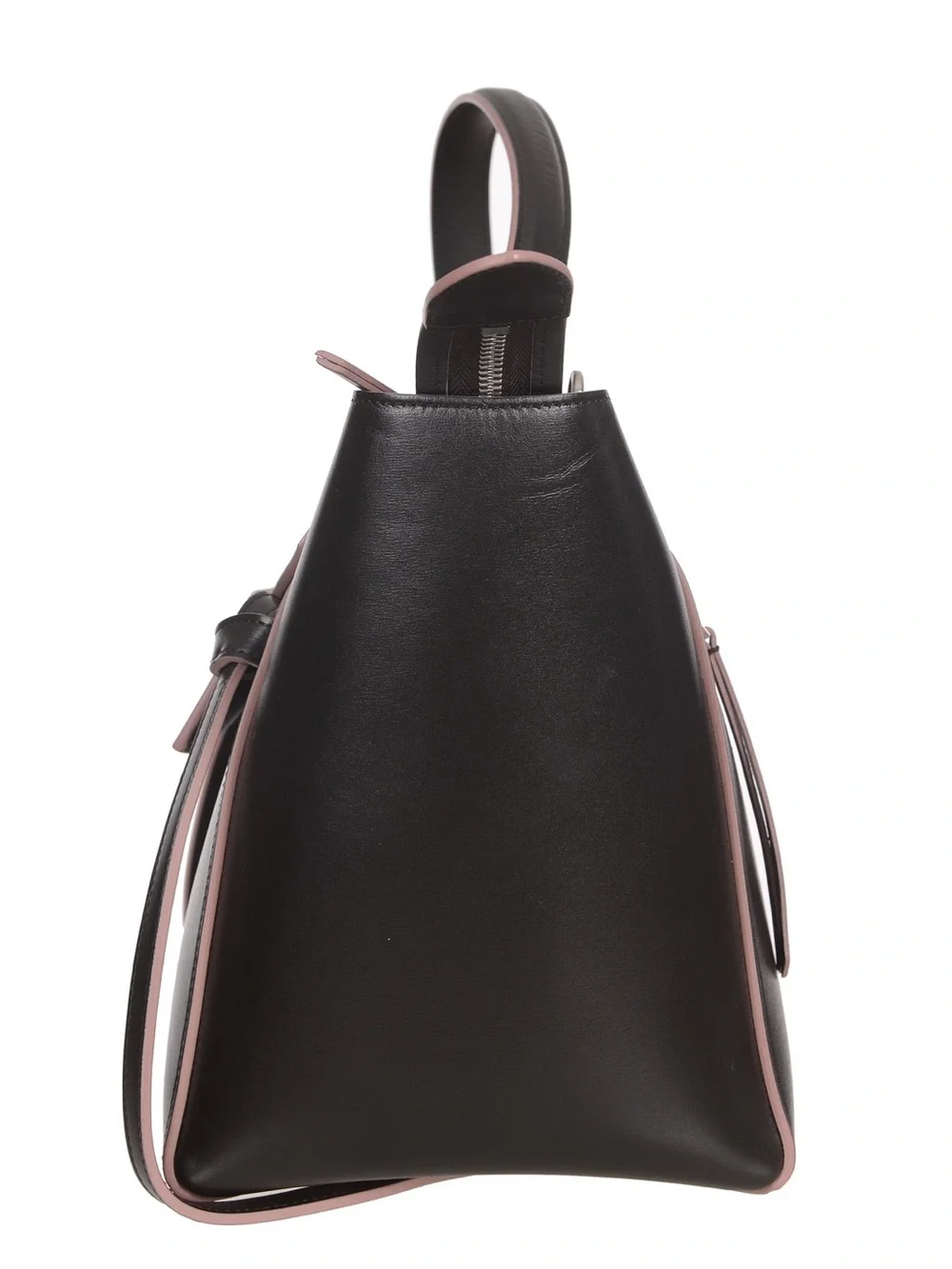 ♥️Celine Mini Black Leather Top-Handle Satchel with Pink Trim♥️